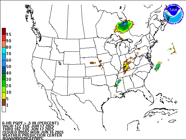 6-Hour PQPF valid 18Z June 17, 2025