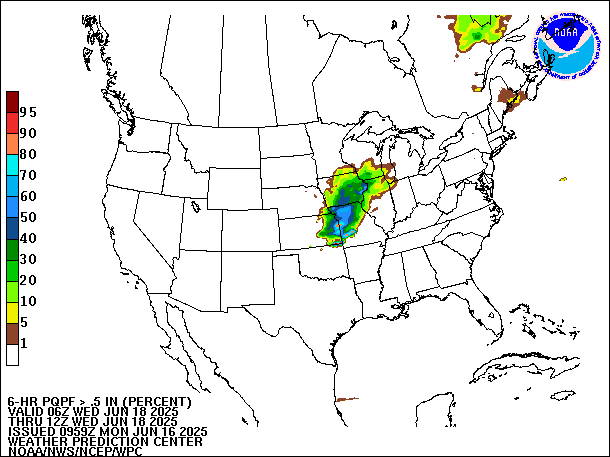 6-Hour PQPF valid 12Z June 18, 2025