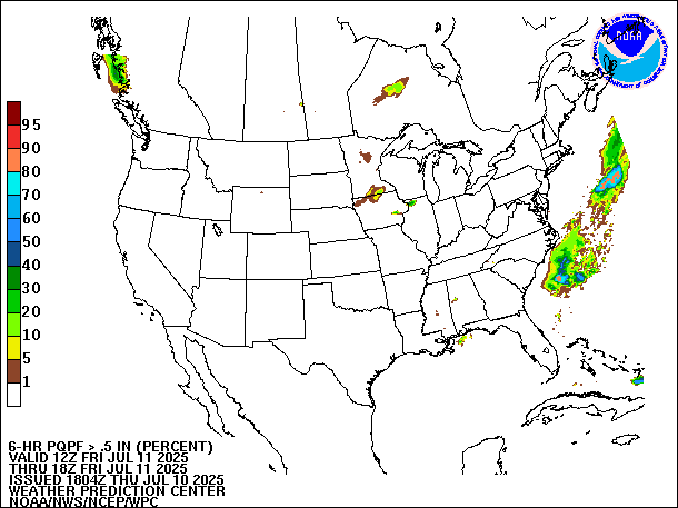 6-Hour PQPF valid 18Z July 11, 2025