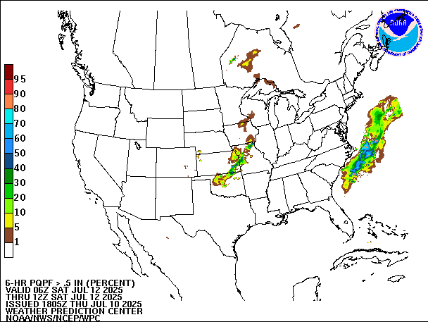 6-Hour PQPF valid 12Z July 12, 2025