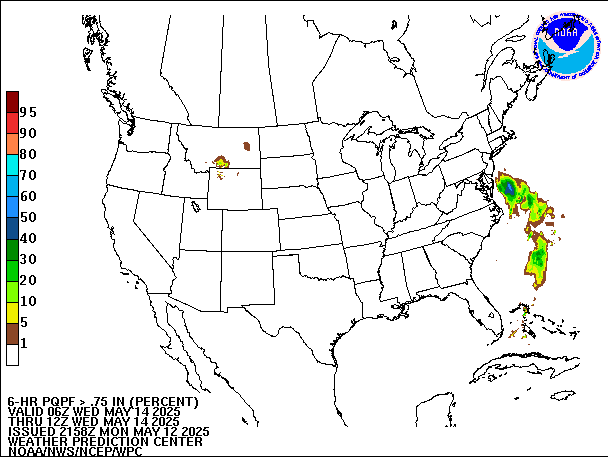 6-Hour PQPF valid 12Z May 14, 2025