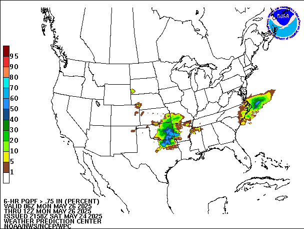 6-Hour PQPF valid 12Z May 26, 2025