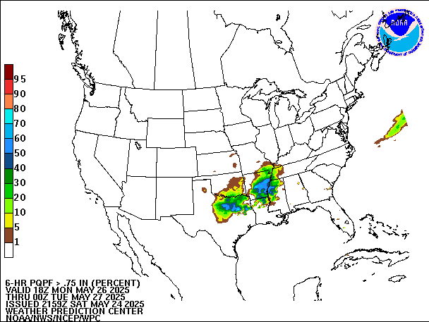 6-Hour PQPF valid 00Z May 27, 2025