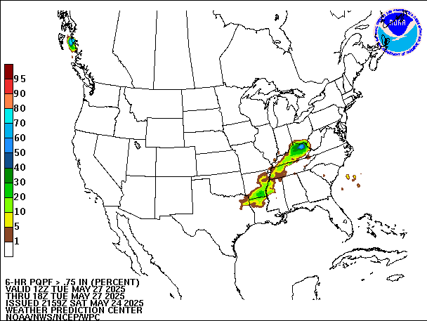 6-Hour PQPF valid 18Z May 27, 2025