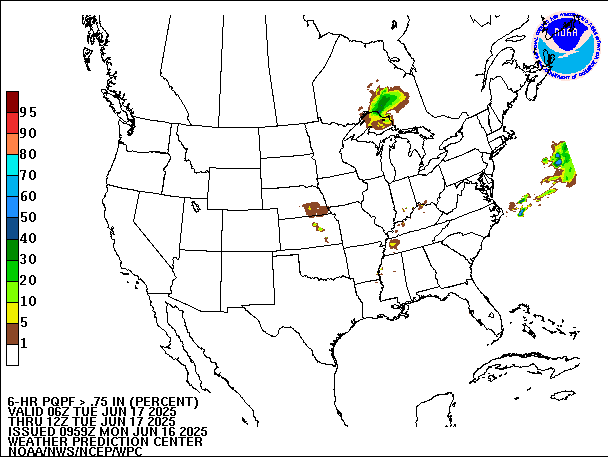 6-Hour PQPF valid 12Z June 17, 2025