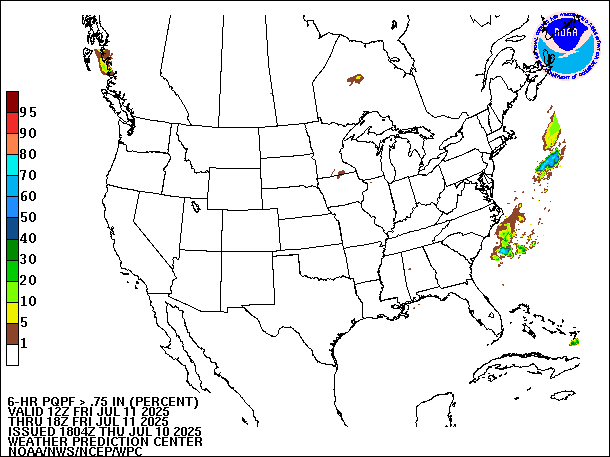 6-Hour PQPF valid 18Z July 11, 2025