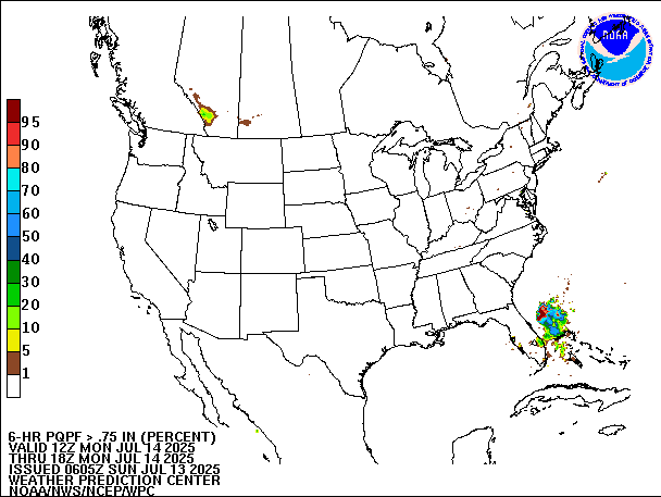 6-Hour PQPF valid 18Z July 14, 2025