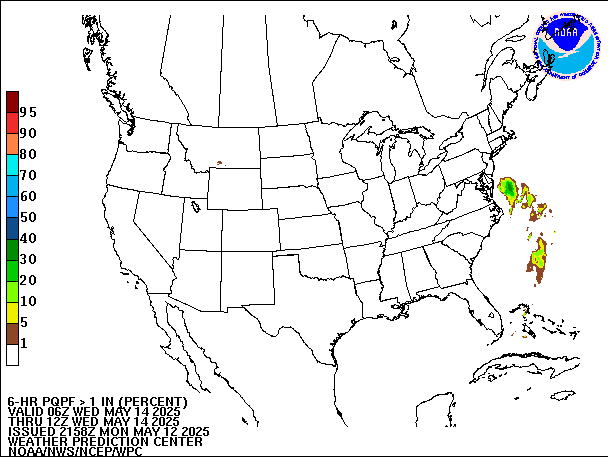 6-Hour PQPF valid 12Z May 14, 2025