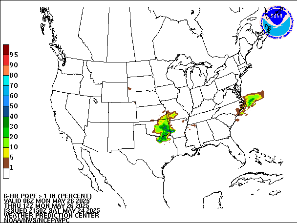 6-Hour PQPF valid 12Z May 26, 2025