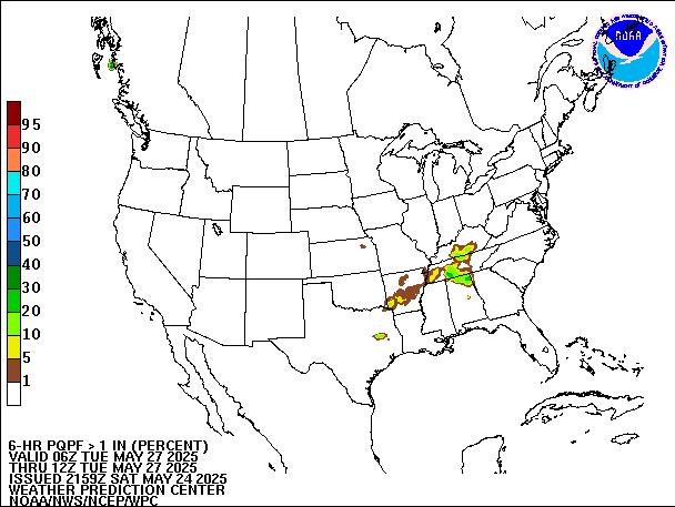 6-Hour PQPF valid 12Z May 27, 2025