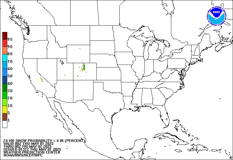 Day 1-3 24 Hr Snow/Ice Probabilites