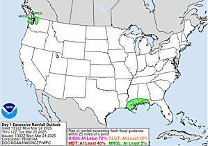 Day 1 Excessive Rainfall Forecast