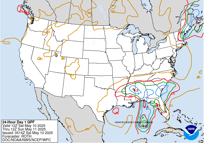 QPF: 24 Hr Total - Day 1