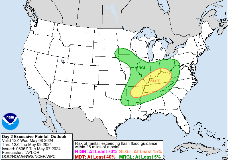 WPC Excessive Rainfall Day 1