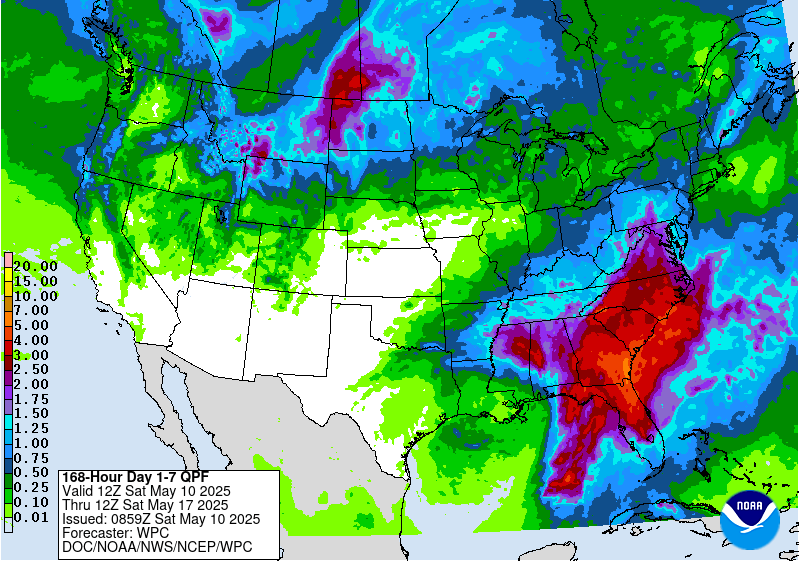 7 day precipitation totals are looking BIG for southwestern Colorado. Image: NOAA Today