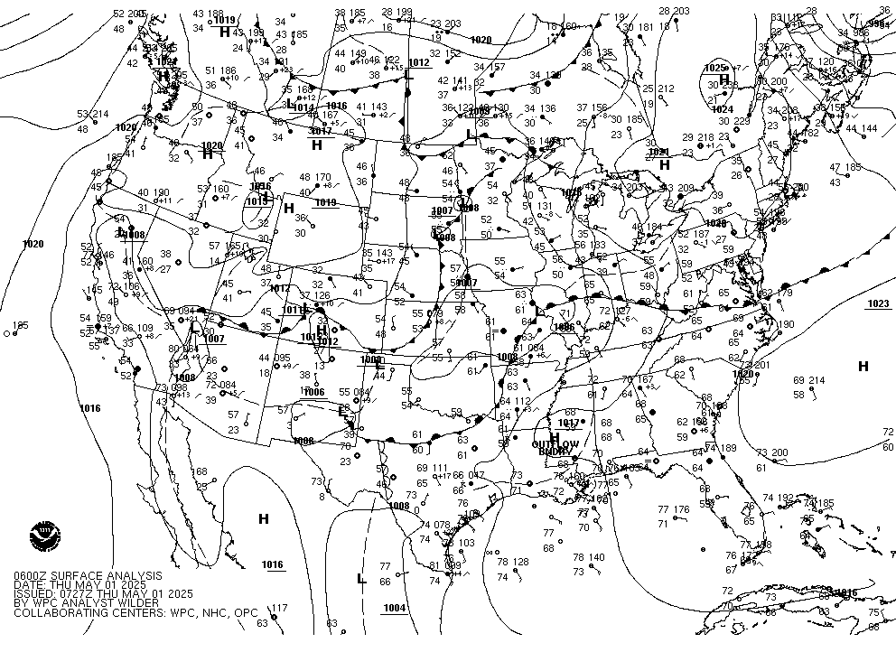 500 Mb Chart Noaa