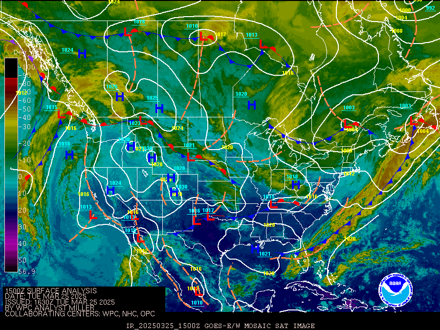 Surface Analysis Chart Noaa