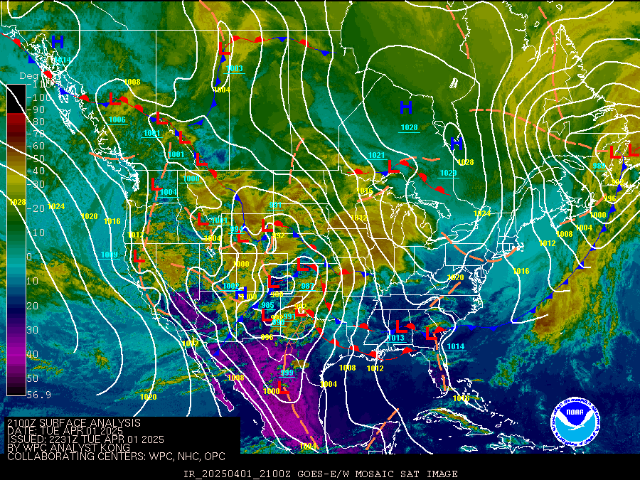 Surface Analysis Chart Noaa