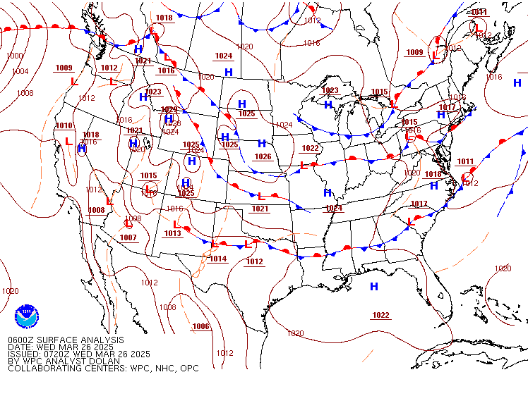 Short Range Surface Prognostic Chart