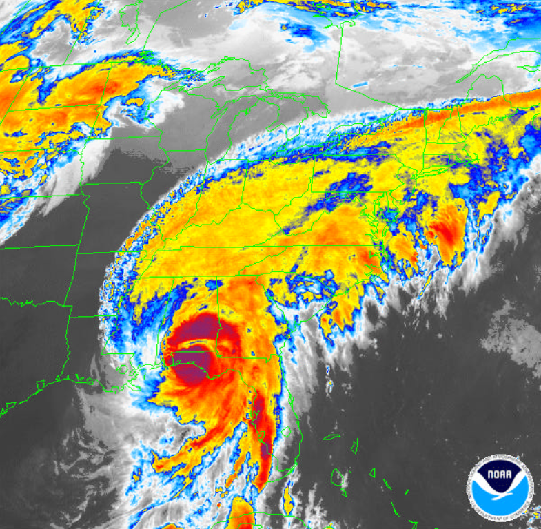 Opal (1995) Infrared Satellite Image