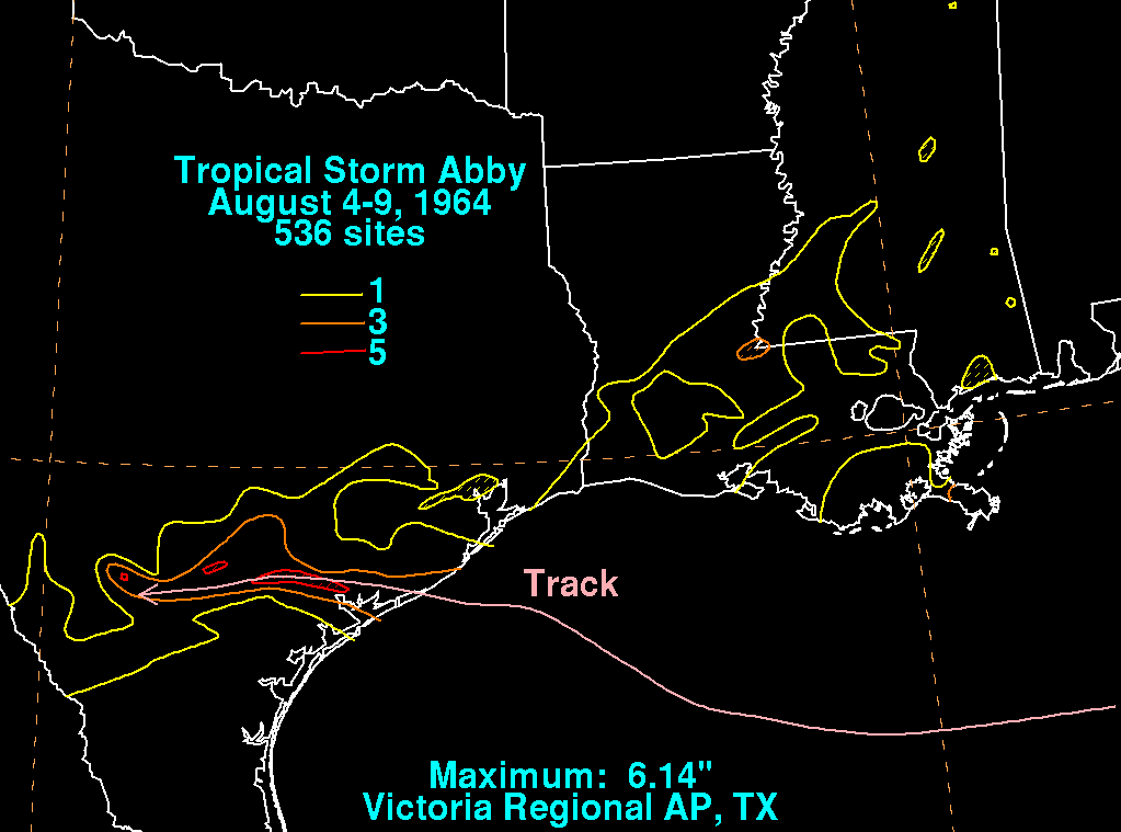 Alpha (1972) Storm Total Rainfall