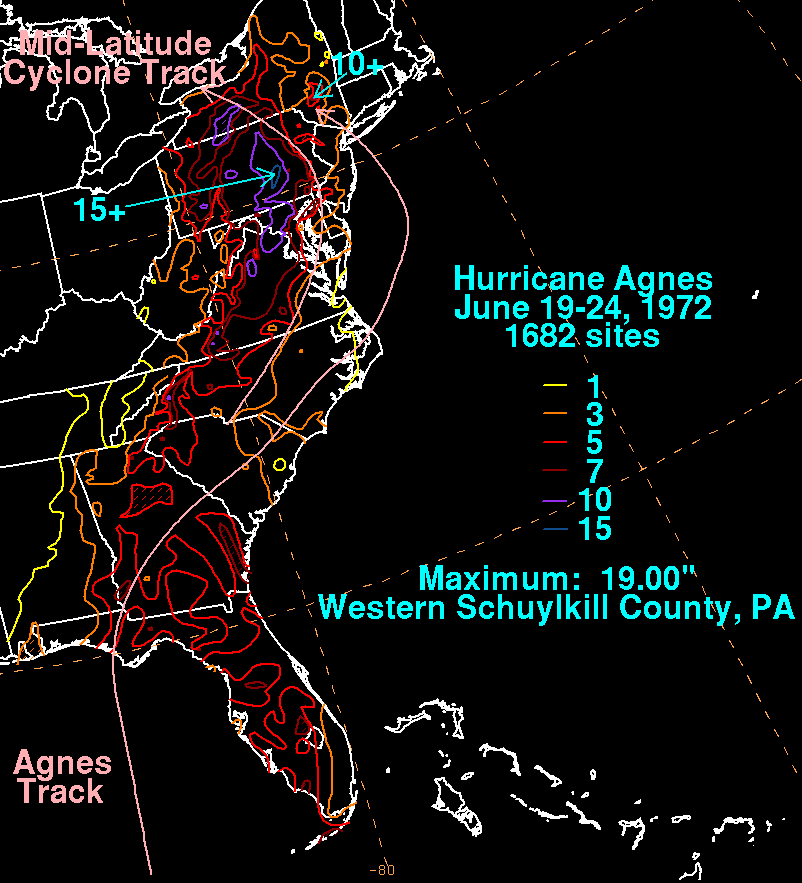 Hurricane Agnes (1972) Rainfall