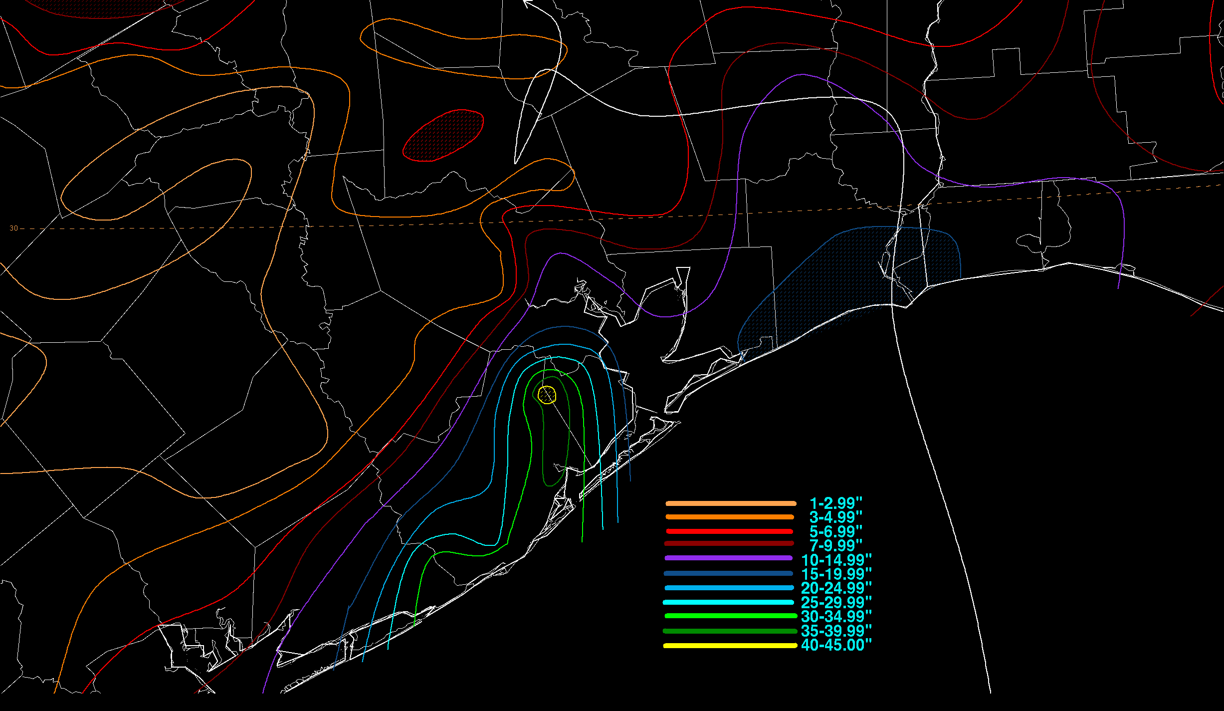 Tropical Storm Claudette (1979) Rainfall