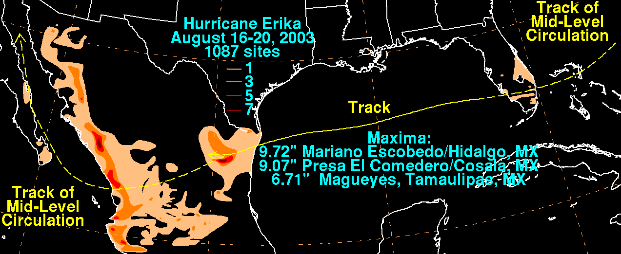 Hurricane Claudette (2003) Rainfall