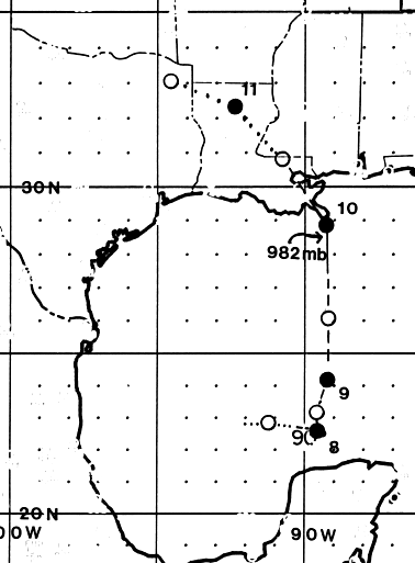 Hurricane Florence (1988) Track