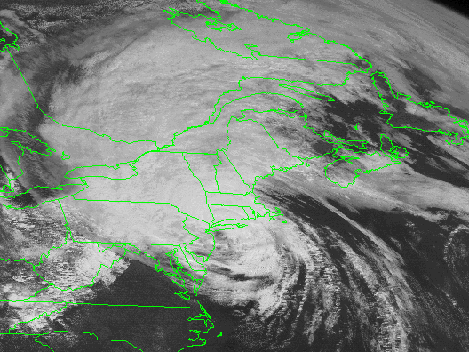 Hurricane Gloria Satellite Image