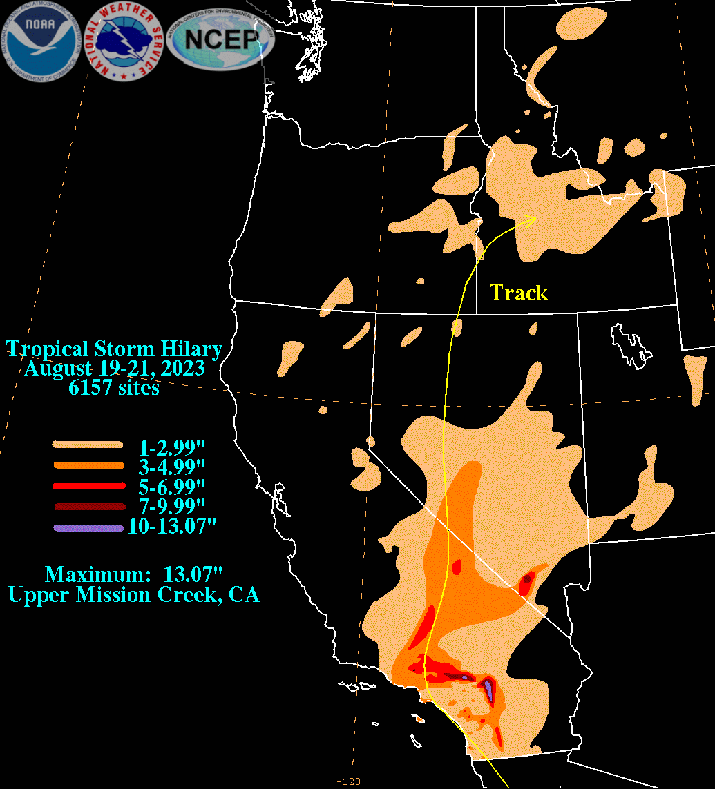 Tropical Storm Arlene (2023) Rainfall