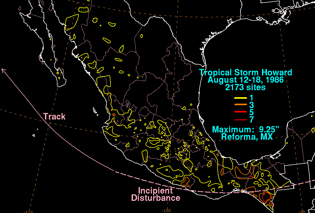 Howard (1986) Rainfall