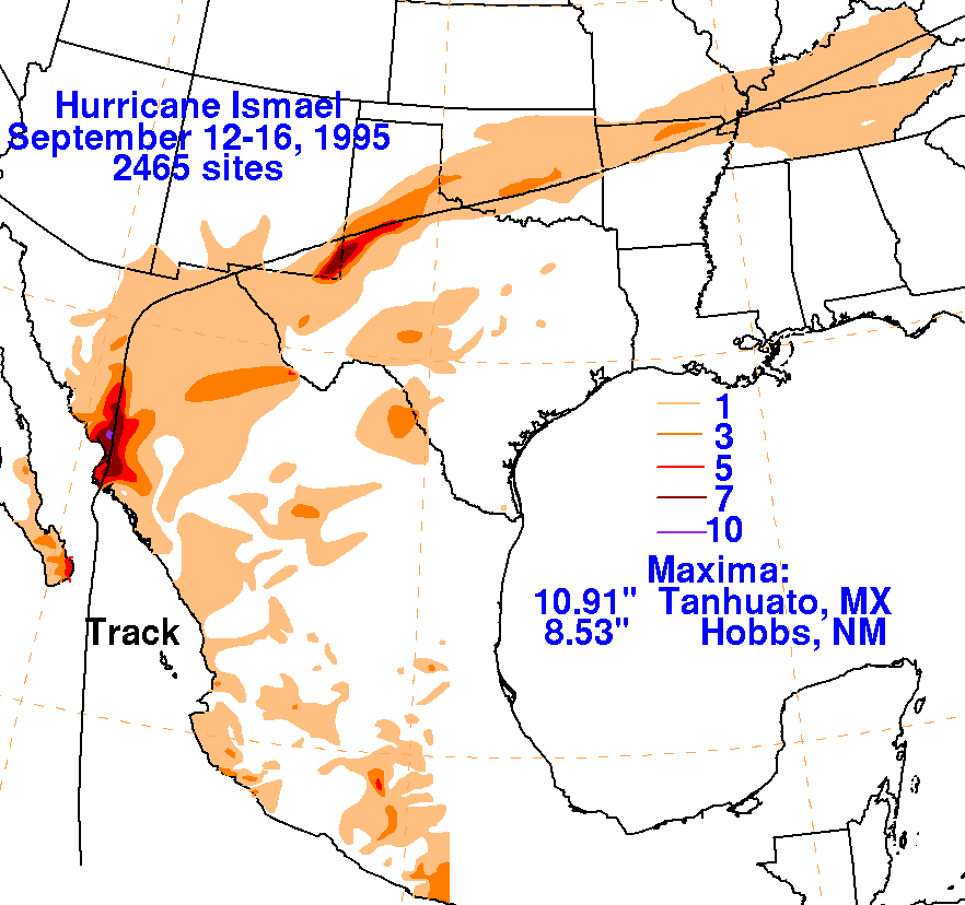 Ismael (1995) Rainfall