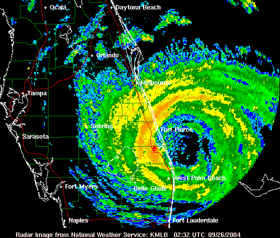 Jeanne (2004) radar image