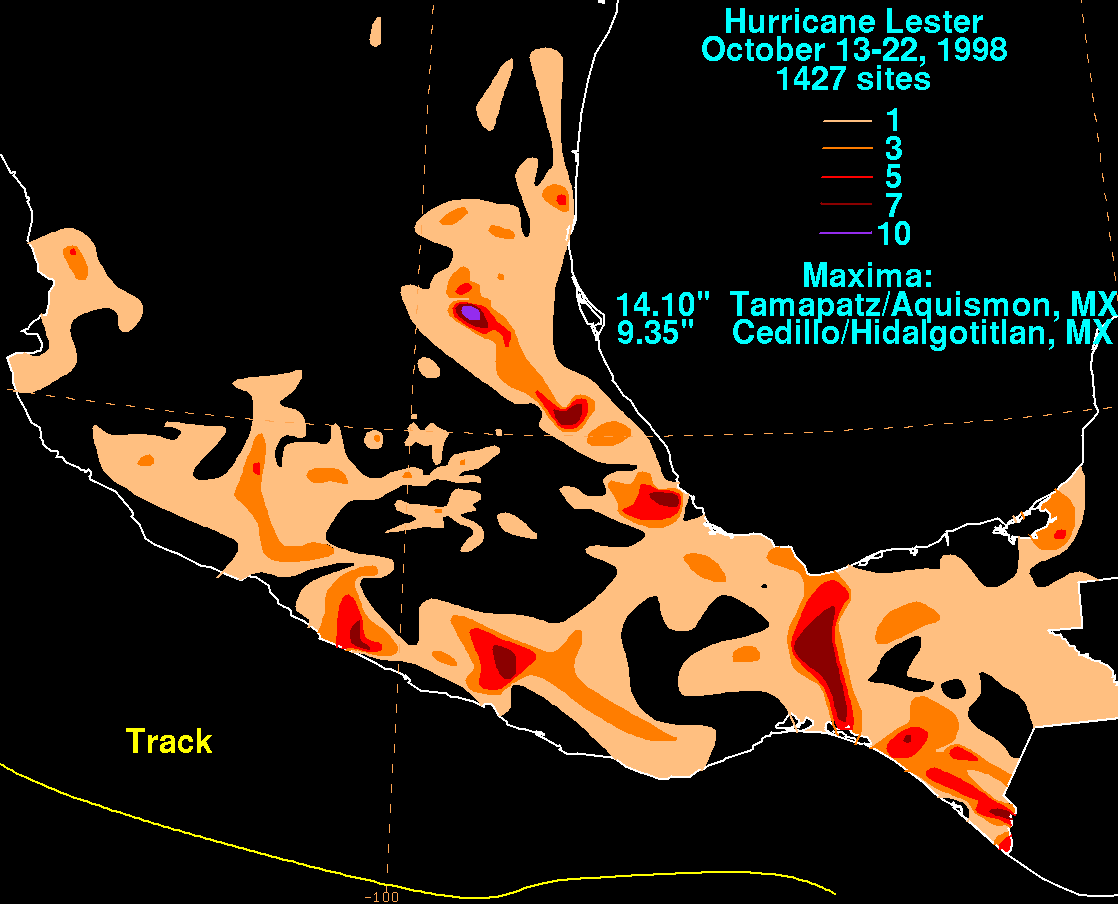 Lester (1998) Rainfall