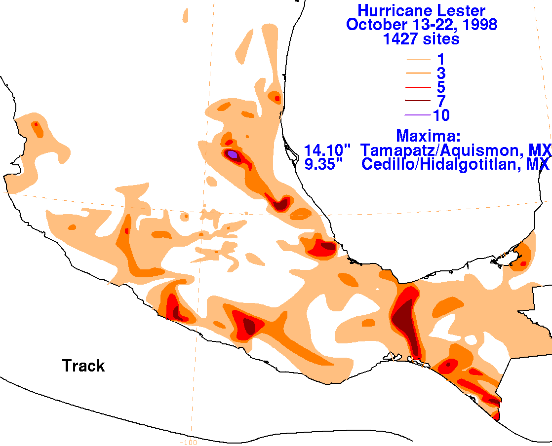 Lester (1998) Rainfall