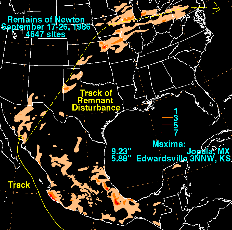 Newton (1986) Rainfall