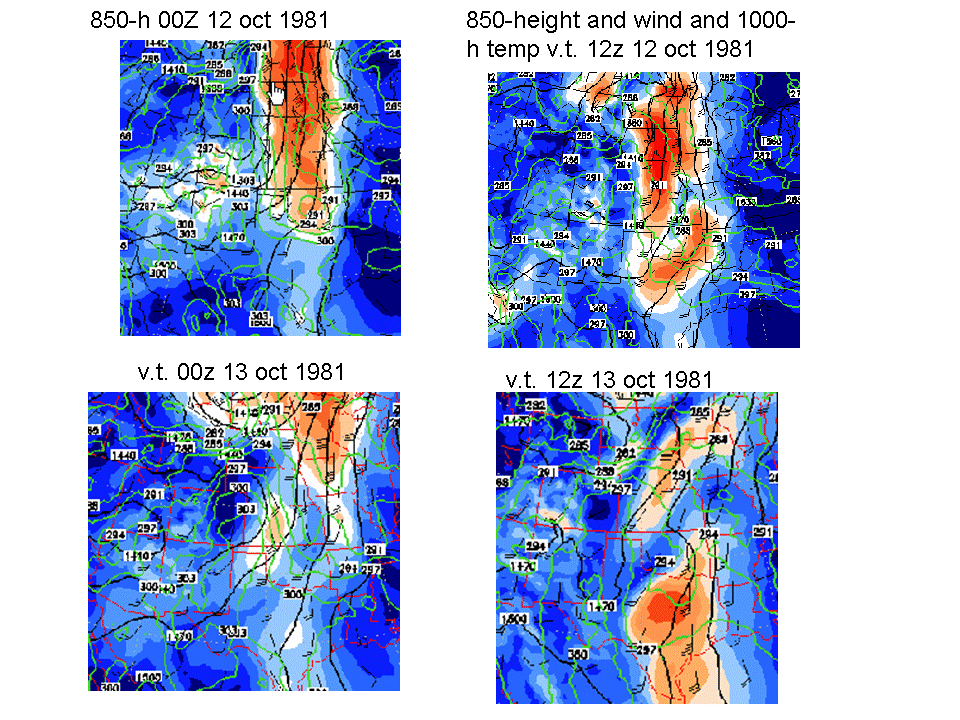 Norma (1981) 850 hPa Charts