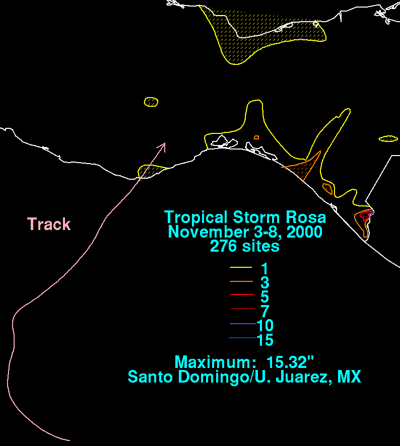 Tropical Storm Claudette (1979) Rainfall