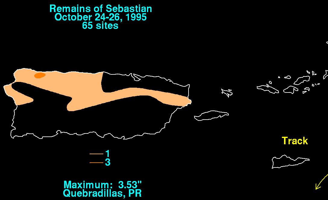 Sebastian (1995) Rainfall