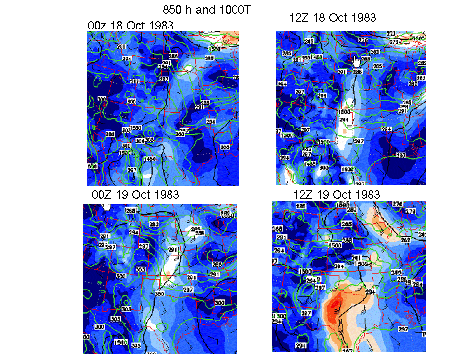 Tico 850 hPa level maps