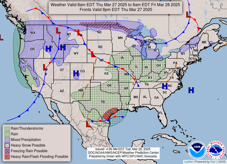 Noaa National Forecast Chart