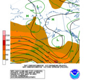 Day 8 500mb Heights - WPC Versus GFS Ensemble Mean