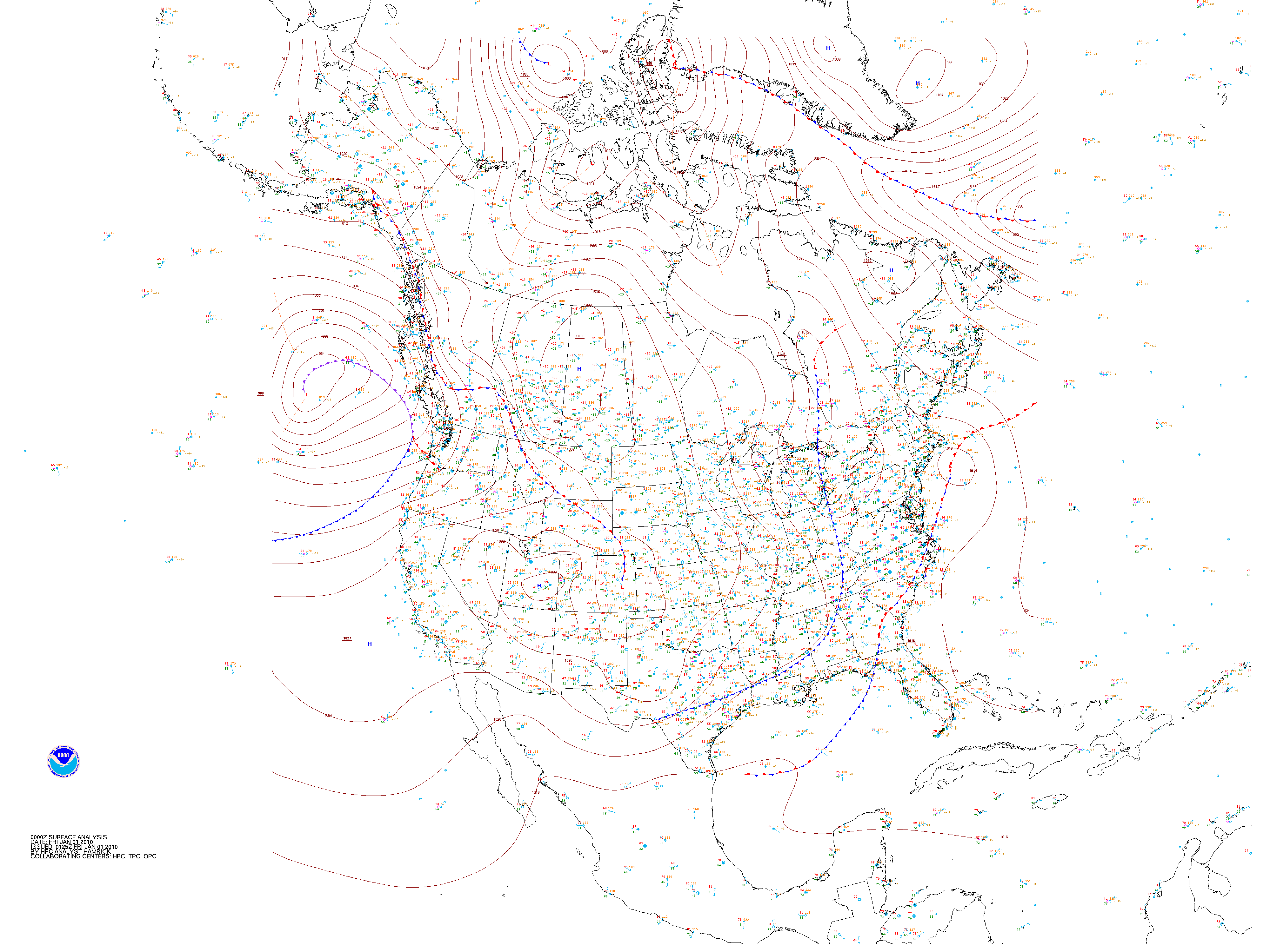 Archived Surface Analysis