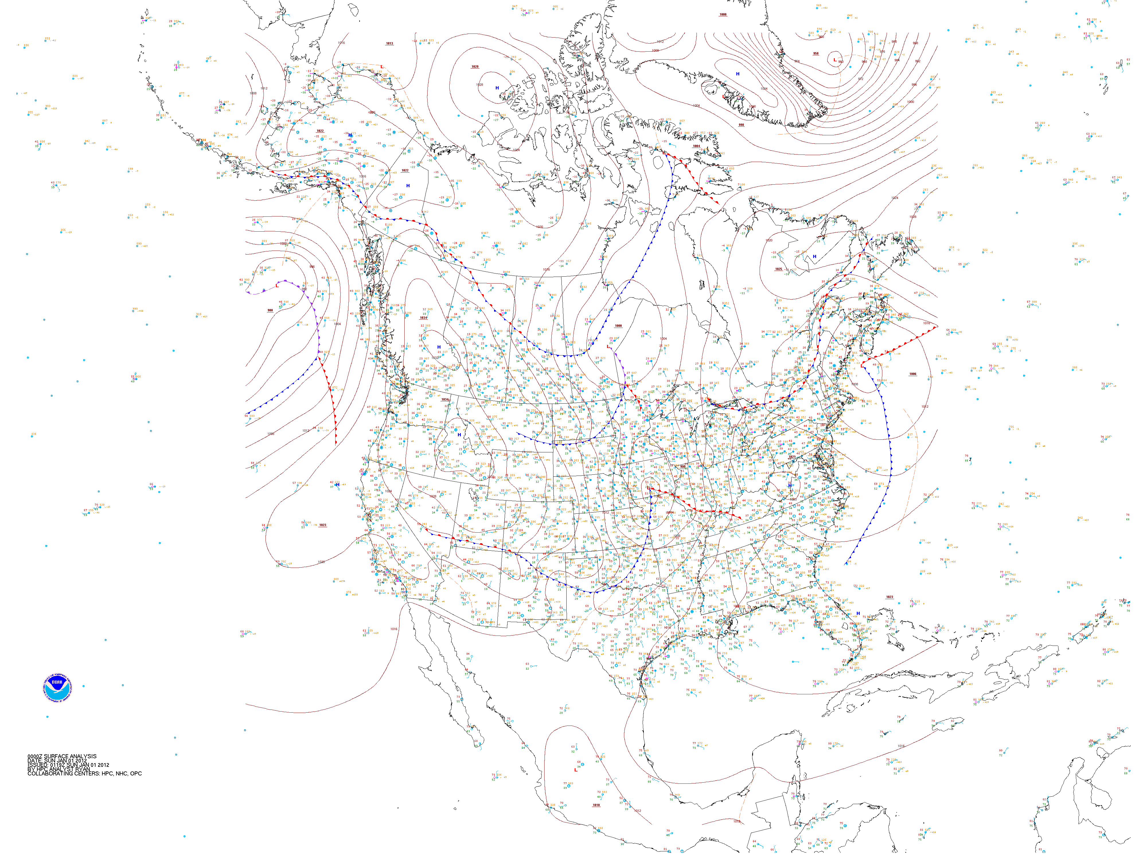 Archived Surface Analysis