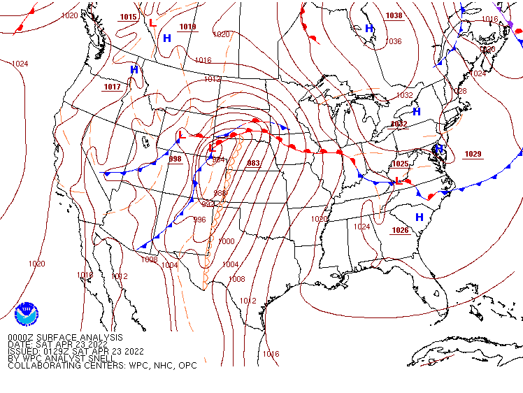 Archived Surface Analysis