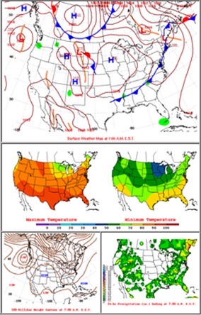 Sample Daily Weather Map