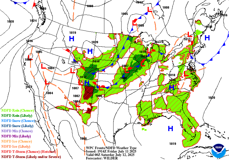 Forecast valid Saturday 00Z
