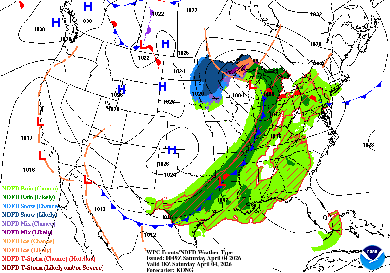 Forecast valid Saturday 18Z