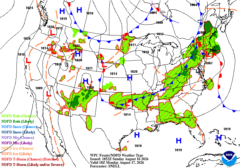 Forecast valid Monday 18Z